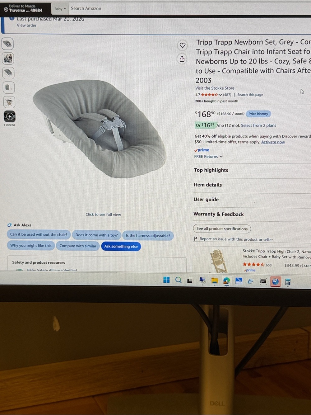 Tripp Trapp Newborn Set - Grey